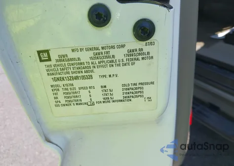 2004 Chevrolet Tahoe Z71 z USA, uszkodzony, nr VIN 1GNEK13Z84R105328